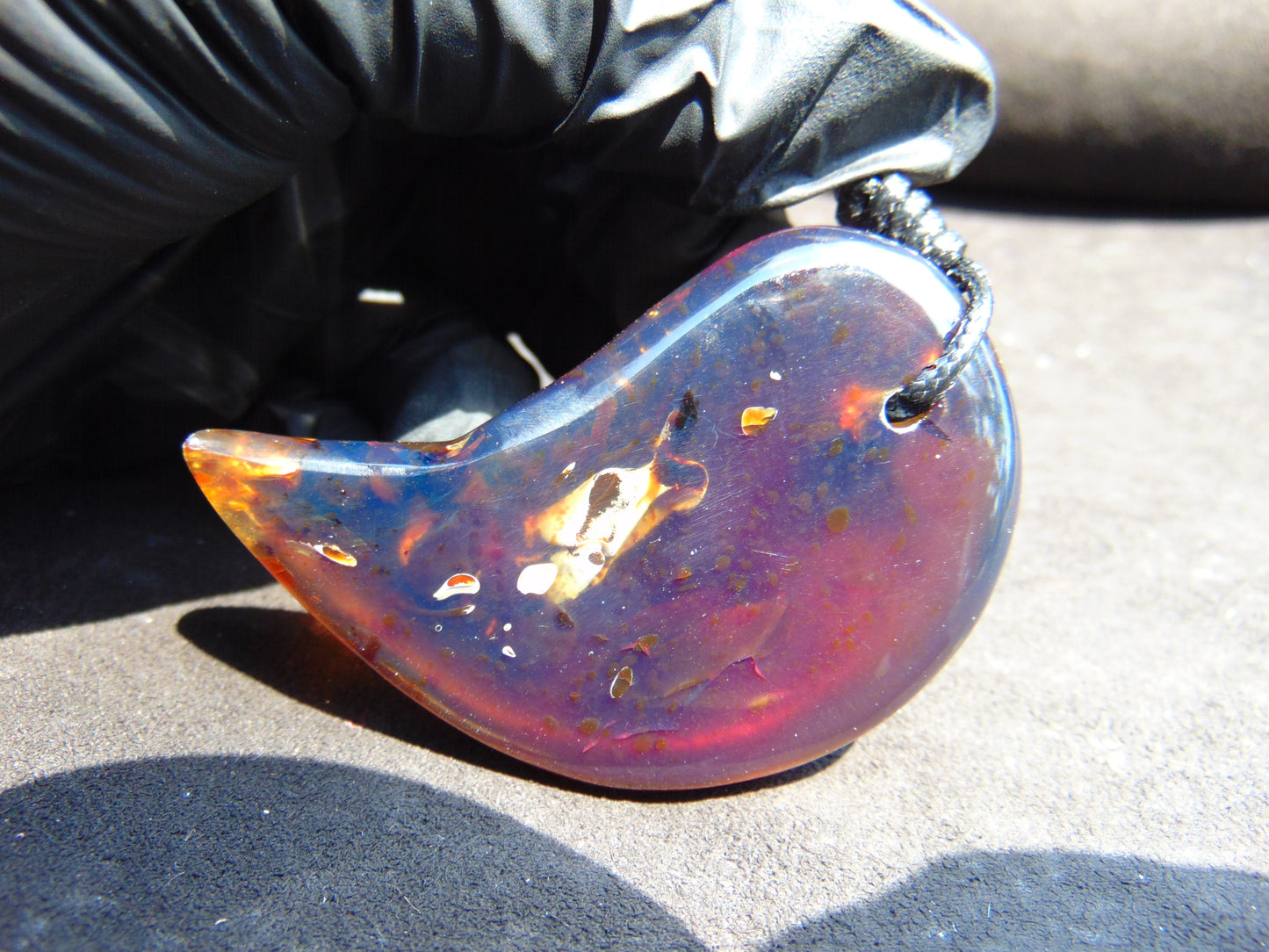 26 gr 65x44x16 mm Pendant Indonesian Sky Blue Amber for Healing 25Y31