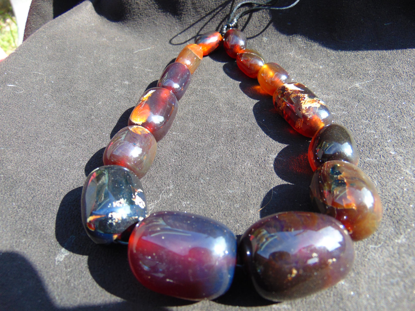 106 gram Small Beads Combination Necklace Indonesian Amber for Healing A643