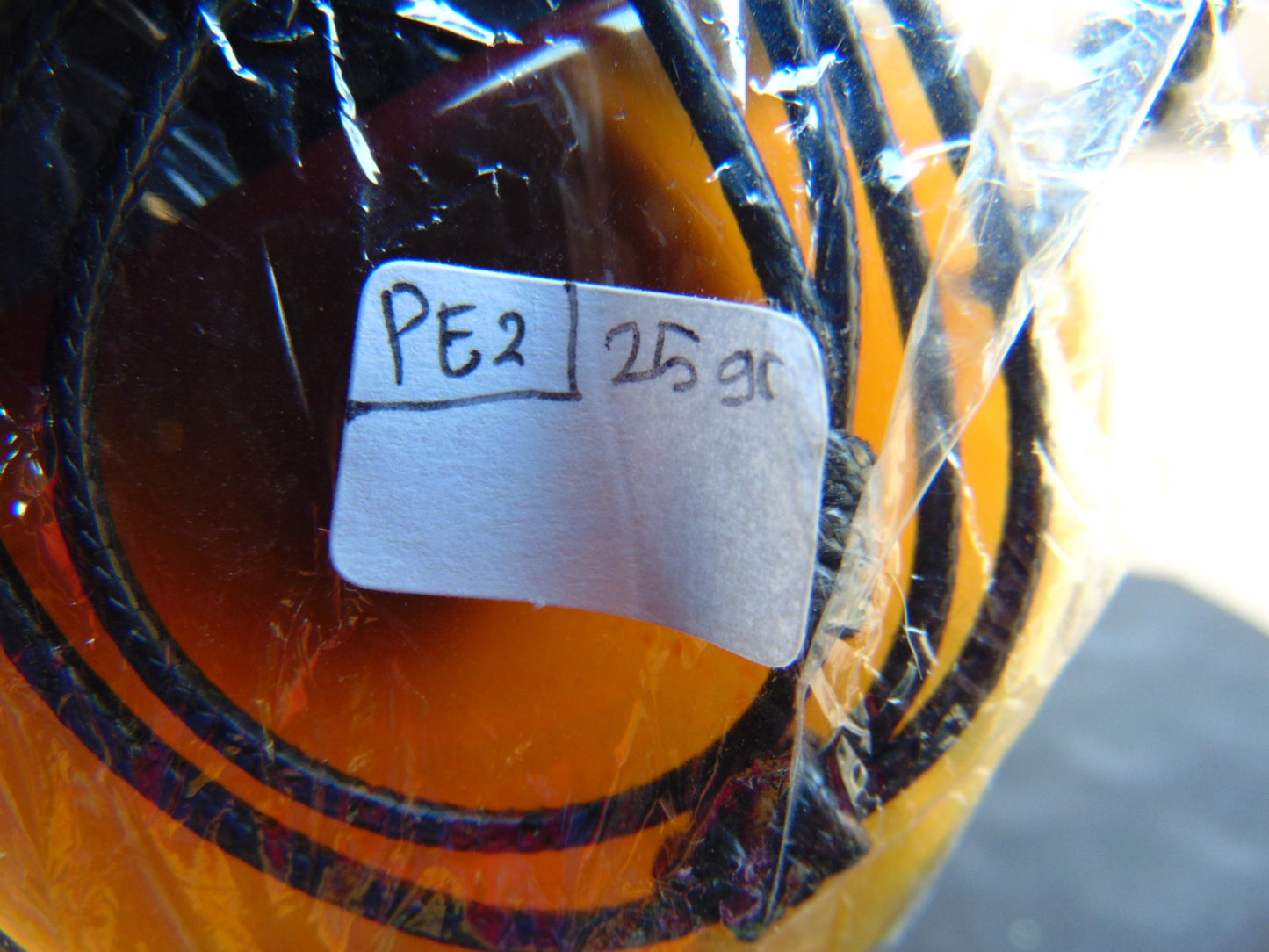 25 gr Pendant Indonesian Yellow Honey Amber for Healing PE2