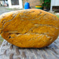 334 gram Polished Indonesia Yellow Fragrance Amber for Healing FK1