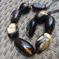118 gram Small Beads Combination Necklace Indonesian Dark Blue Amber for Healing FN1