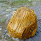 258 gram Polished Indonesia Yellow Fragrance Amber for Healing FK10