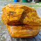 258 gram Polished Indonesia Yellow Fragrance Amber for Healing FK10