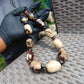 157 gram Small Beads Combination Necklace Indonesian White Amber for Healing NO.16