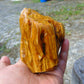 258 gram Polished Indonesia Yellow Fragrance Amber for Healing FK10