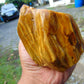 258 gram Polished Indonesia Yellow Fragrance Amber for Healing FK10