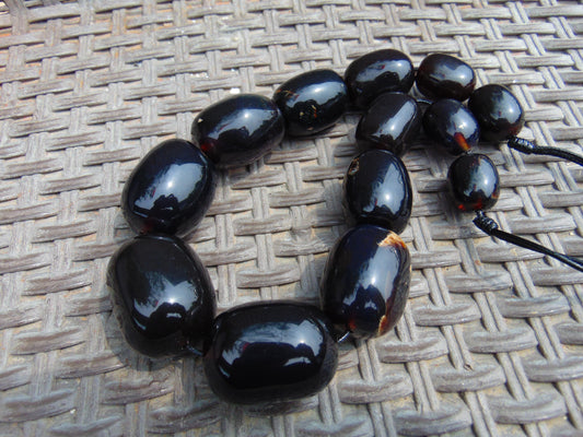 193 gr Small Beads Combination Necklace Indonesian Amber for Healing A791