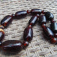 129 gram Small Beads Combination Necklace Indonesian Cherry Red Blue Amber for Healing NO.2