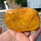 274 gram Polished Indonesia Yellow Fragrance Amber for Healing FK7