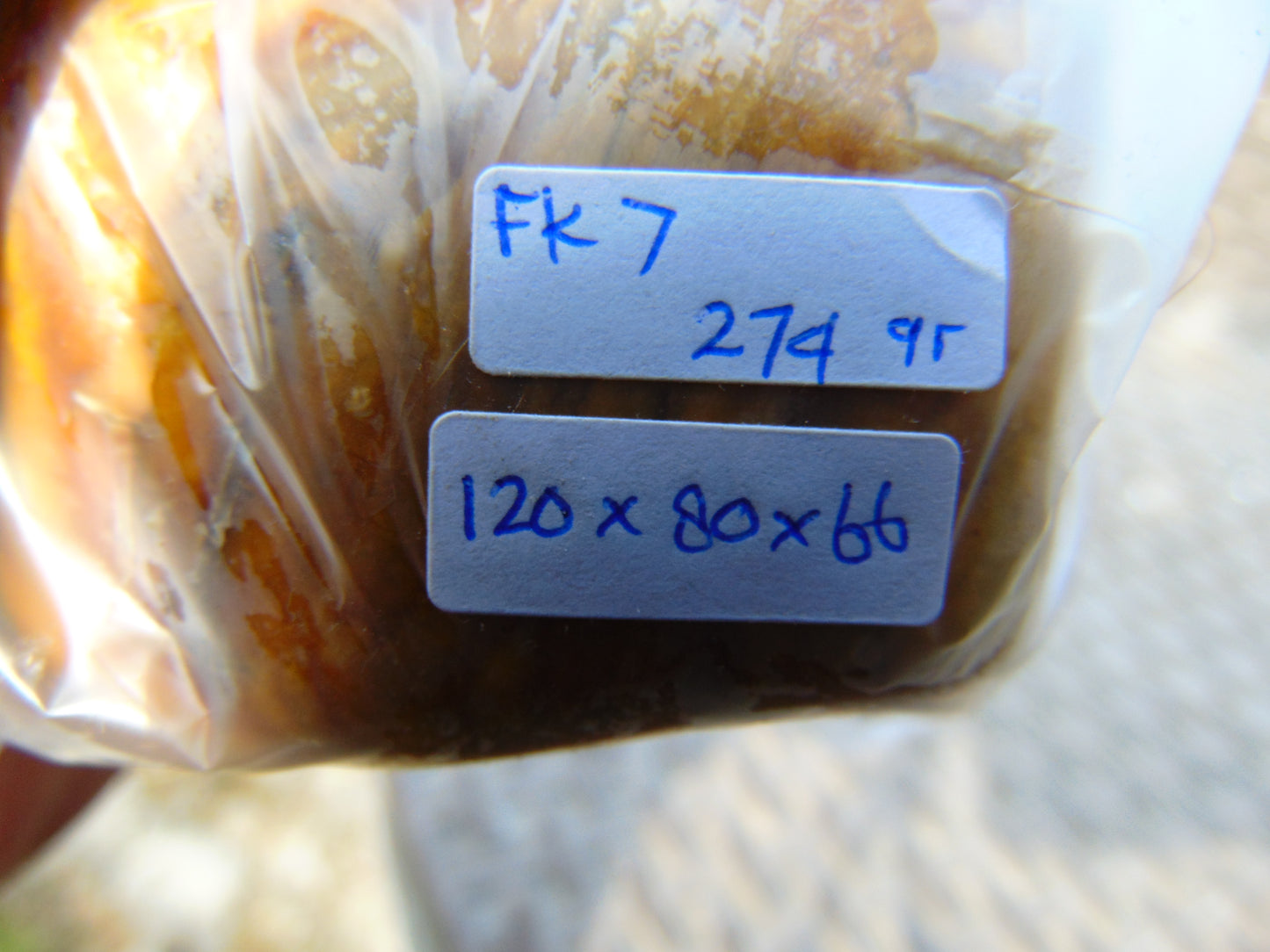 274 gram Polished Indonesia Yellow Fragrance Amber for Healing FK7