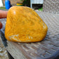 237 gram Polished Indonesia Yellow Fragrance Amber for Healing FK6