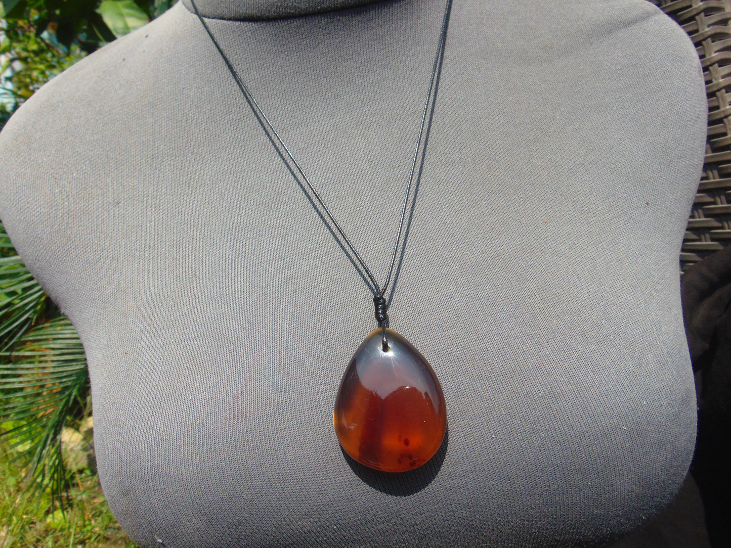 11 gr Pendant 42x35x12mm Indonesian Blue Amber for Healing PCY615