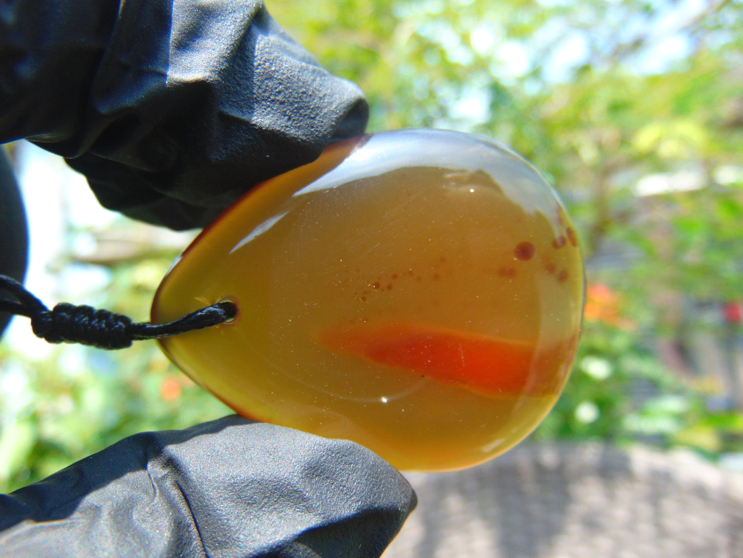 11 gr Pendant 42x35x12mm Indonesian Blue Amber for Healing PCY615