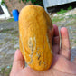 237 gram Polished Indonesia Yellow Fragrance Amber for Healing FK6