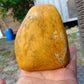 237 gram Polished Indonesia Yellow Fragrance Amber for Healing FK6