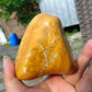 237 gram Polished Indonesia Yellow Fragrance Amber for Healing FK6