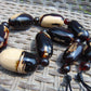 169 gram Small Beads Combination Necklace Indonesian Dark WHite Amber for Healing NO.1