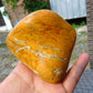 237 gram Polished Indonesia Yellow Fragrance Amber for Healing FK6