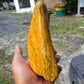 353 gram Polished Indonesia Yellow Fragrance Amber for Healing FK4