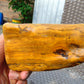353 gram Polished Indonesia Yellow Fragrance Amber for Healing FK4