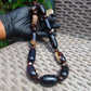 116 gram Small Beads Combination Necklace Indonesian Inclusion Dark Amber for Healing NO.6