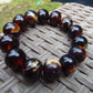 34 gram 14 Beads Mala Bracelet Indonesian Cherry Red Amber for Healing A14G245