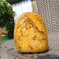 342 gram Polished Indonesia Yellow Fragrance Amber for Healing FK8