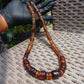 69 gram 69 Small Beads Combination Necklace Indonesian Yellow Blue Amber for Healing NK21