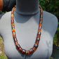 69 gram 69 Small Beads Combination Necklace Indonesian Yellow Blue Amber for Healing NK21
