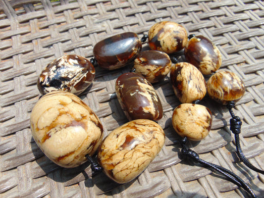 130 gr Small Beads Combination Necklace Indonesian Amber for Healing