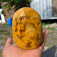 342 gram Polished Indonesia Yellow Fragrance Amber for Healing FK8