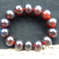 34 gram 14 Beads Mala Bracelet Indonesian Cherry Red Amber for Healing A14G244