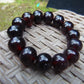 34 gram 14 Beads Mala Bracelet Indonesian Cherry Red Amber for Healing A14G244