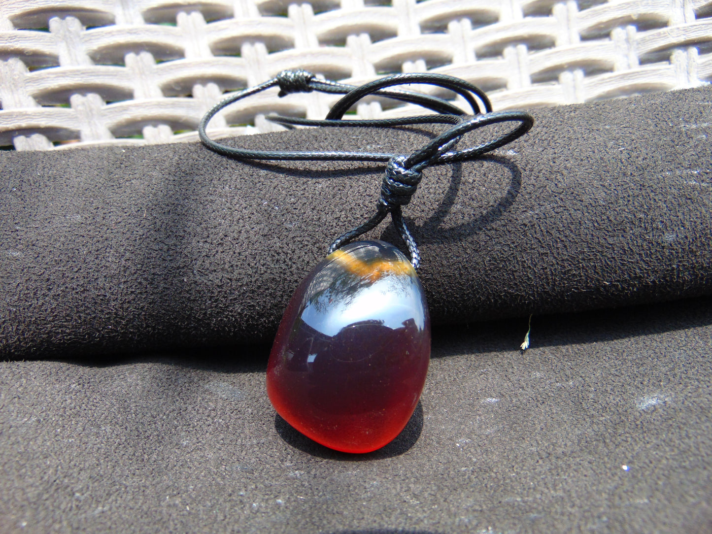 13 gr Pendant Indonesian Blue Amber for Healing PB100