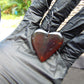 6  gr Heart Pendant Indonesian Red  Amber for Healing 25Y377
