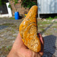 531 gram Polished Indonesia Yellow Fragrance Amber for Healing FK3