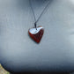 6  gr Heart Pendant Indonesian Red  Amber for Healing 25Y377