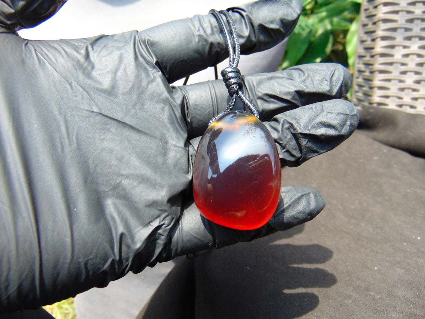 13 gr Pendant Indonesian Blue Amber for Healing PB100