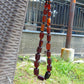 117 gram Small Beads Combination Necklace Indonesian Cherry Red Amber for Healing NE54