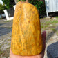 707 gram Polished Indonesia Yellow Fragrance Amber for Healing FK2