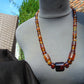 51 gram Small Beads Combination Necklace Indonesian Yellow Blue Amber for Healing NE10