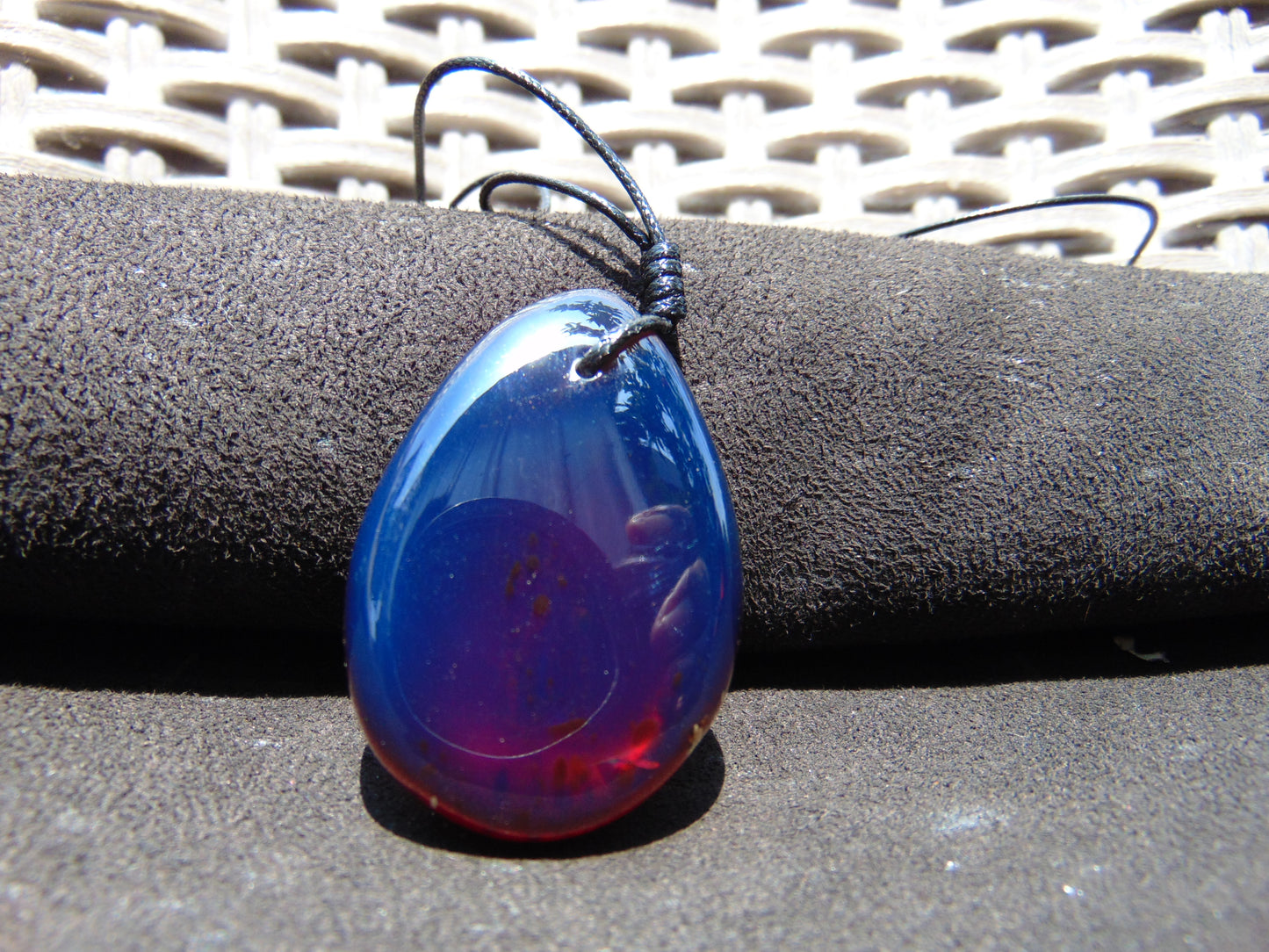 13 gr Pendant Indonesian Blue Amber for Healing PCY631