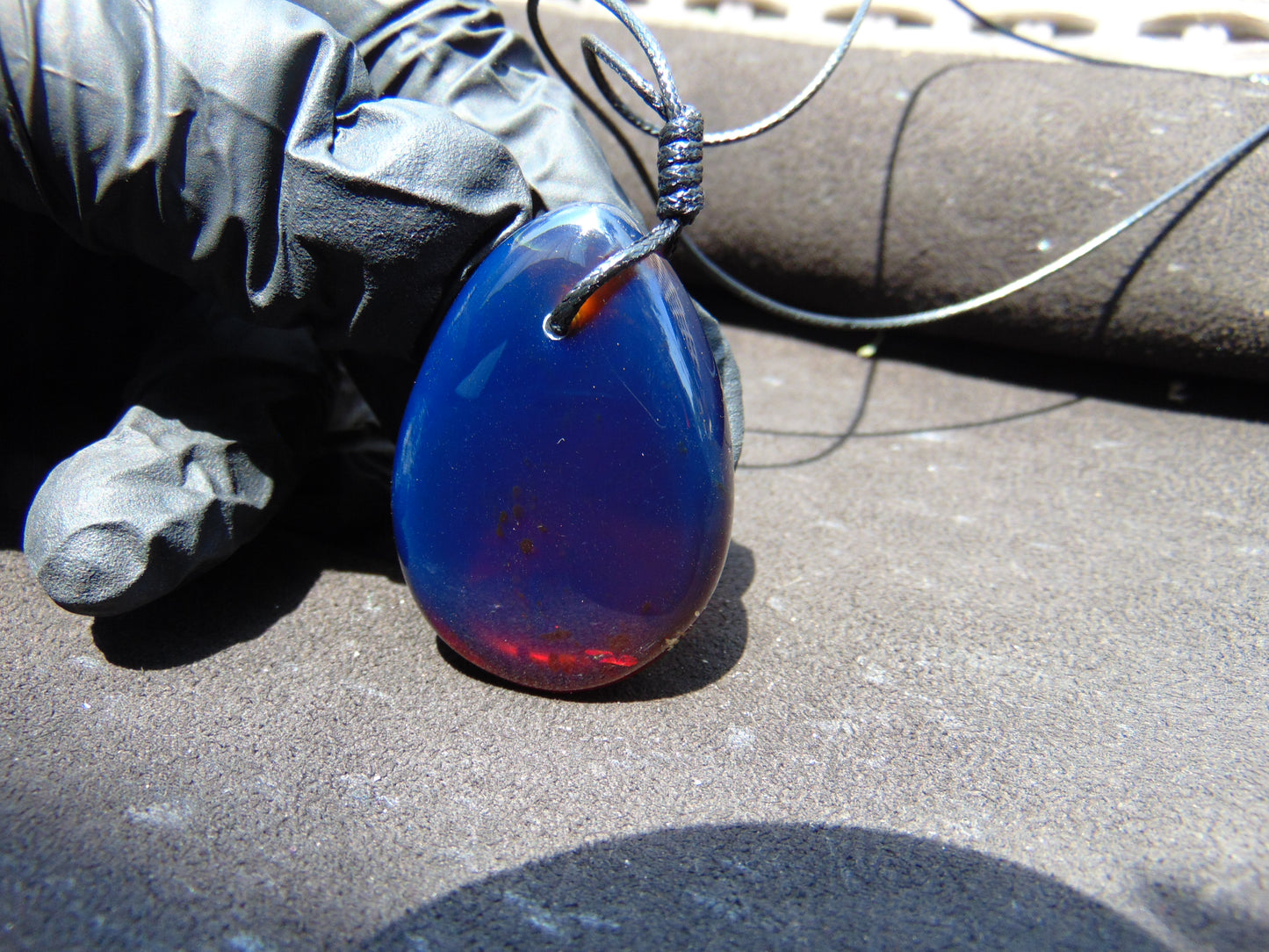 13 gr Pendant Indonesian Blue Amber for Healing PCY631