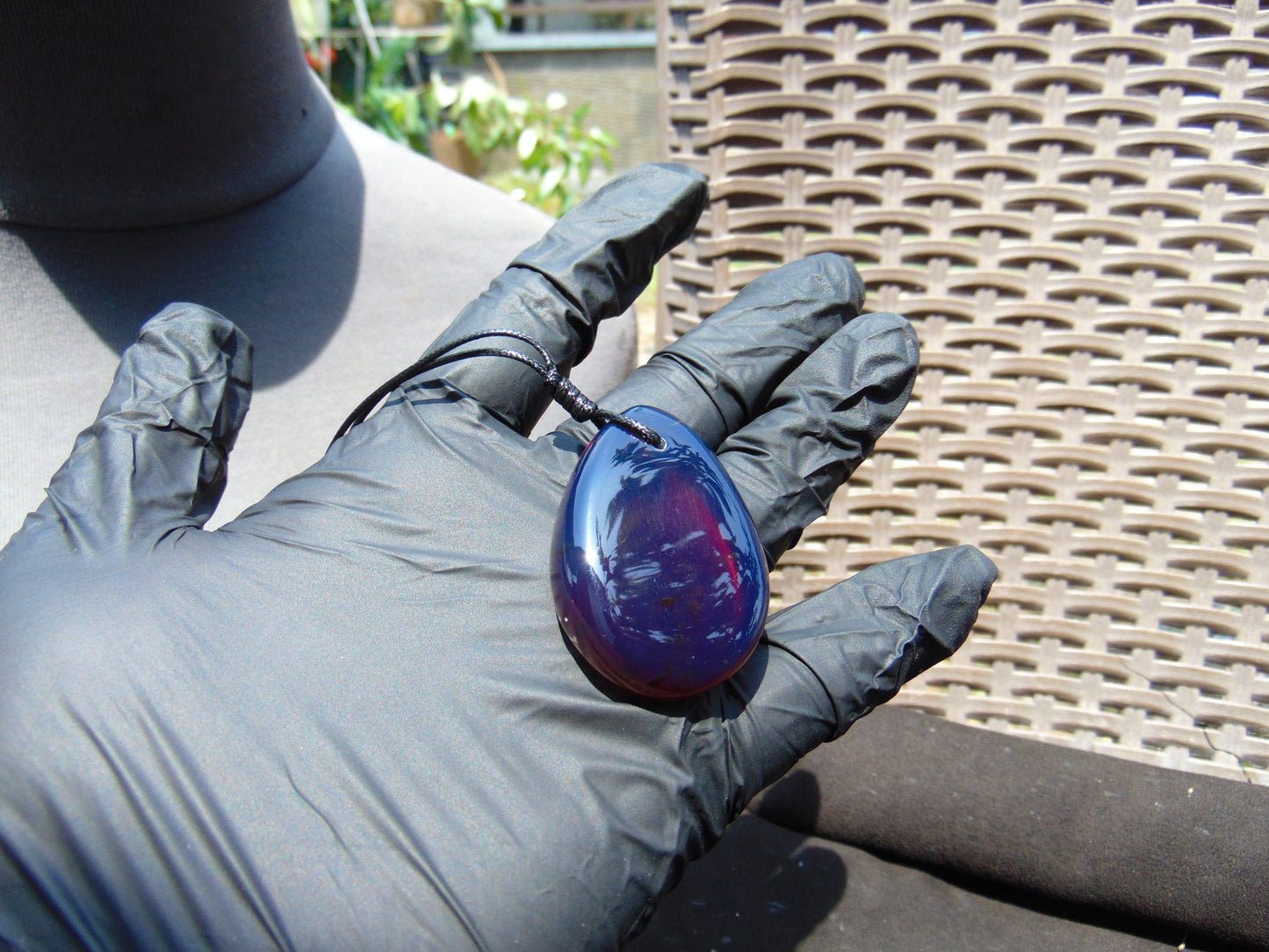 13 gr Pendant Indonesian Blue Amber for Healing PCY631