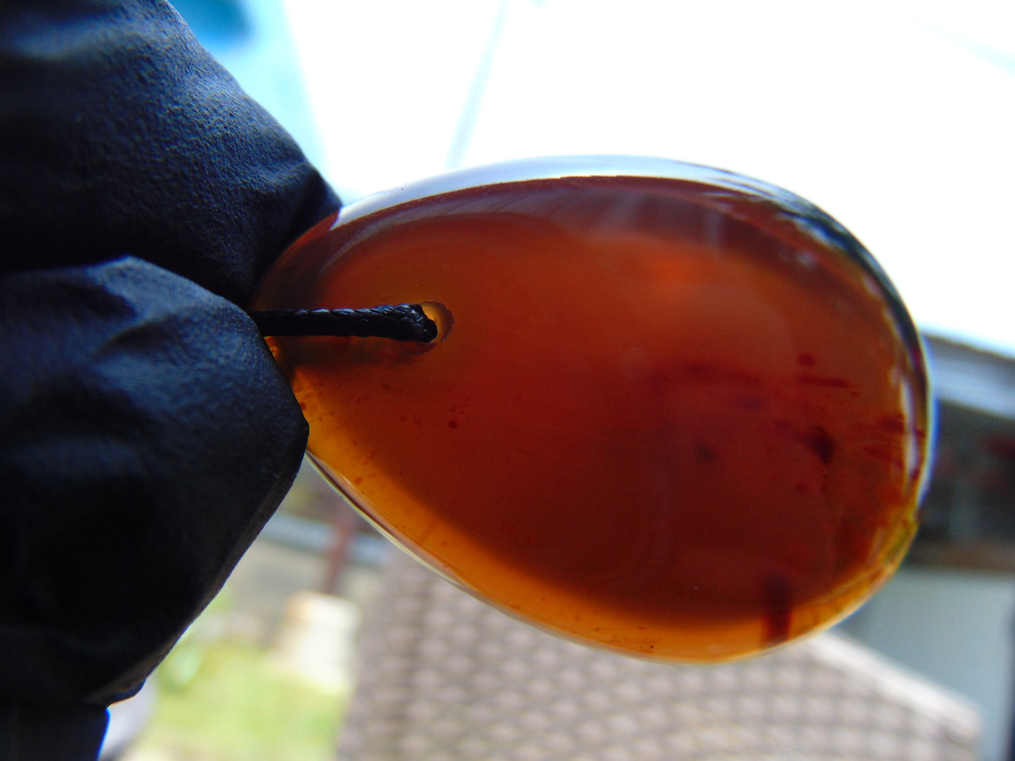 13 gr Pendant Indonesian Blue Amber for Healing PCY631