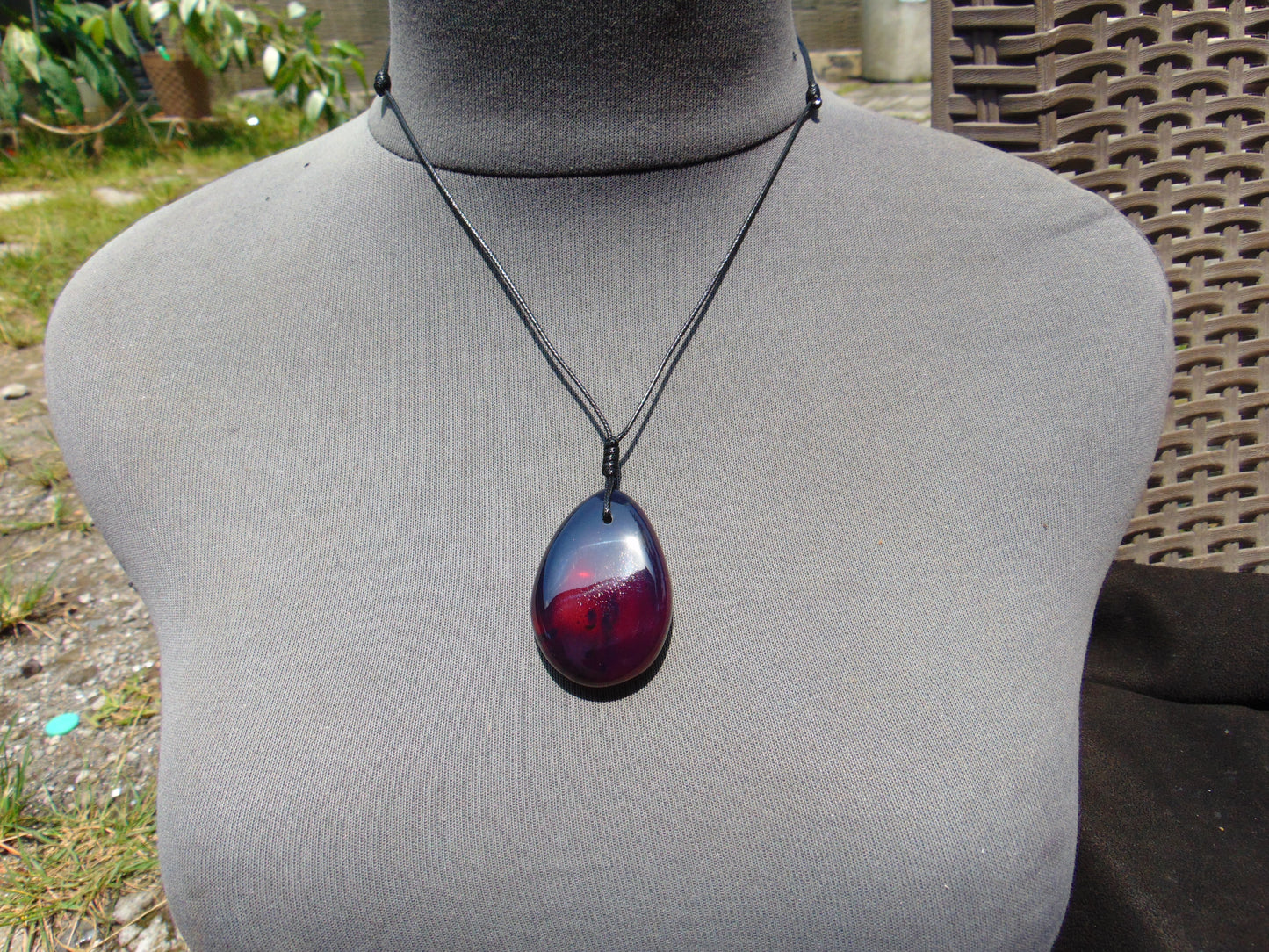 13 gr Pendant Indonesian Blue Amber for Healing PCY631