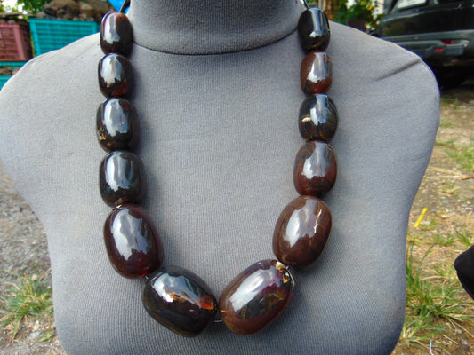 175 gram Small Beads Combination Necklace Indonesian Amber for Healing