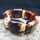 105 gr 7 Square Beads Bangle Indonesian Amber for Healing 26BE23