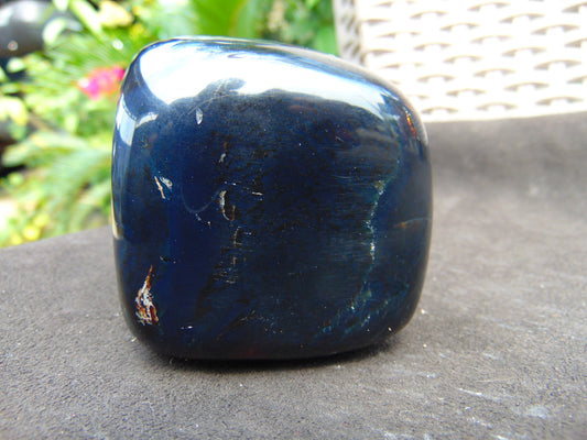 213 gr Polished Stone 66x65x65 Indonesian Blue Amber for Healing 25A180