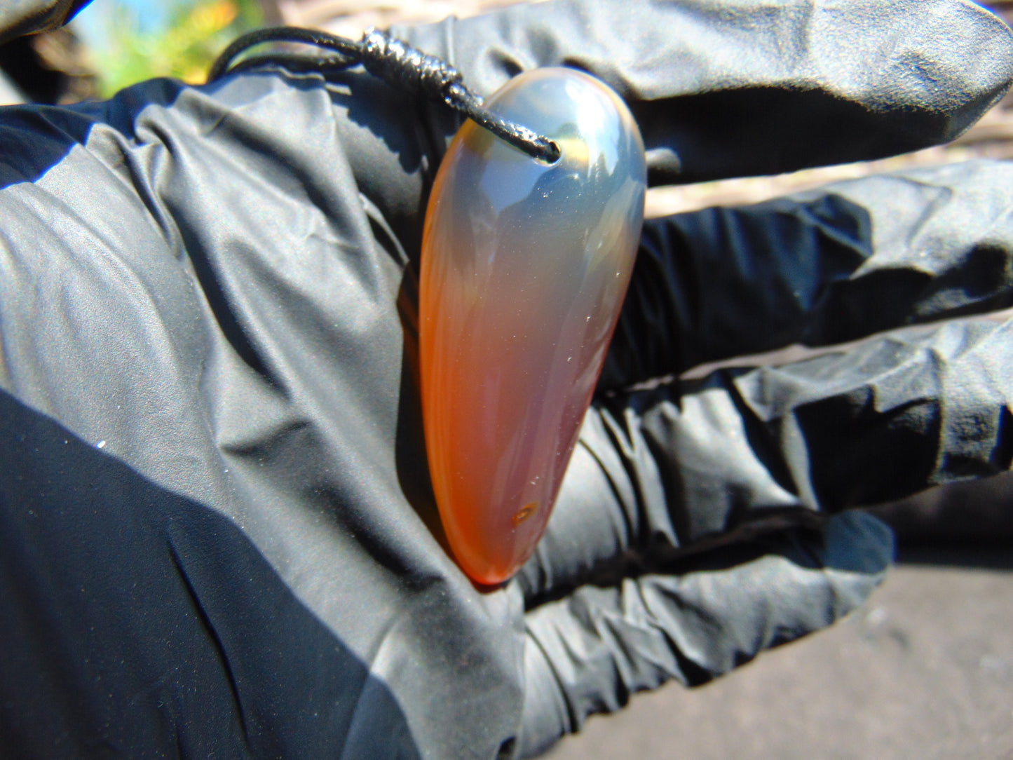 8 gr Pendant 50x17x17 mm Indonesian Blue Amber for Healing PBN41